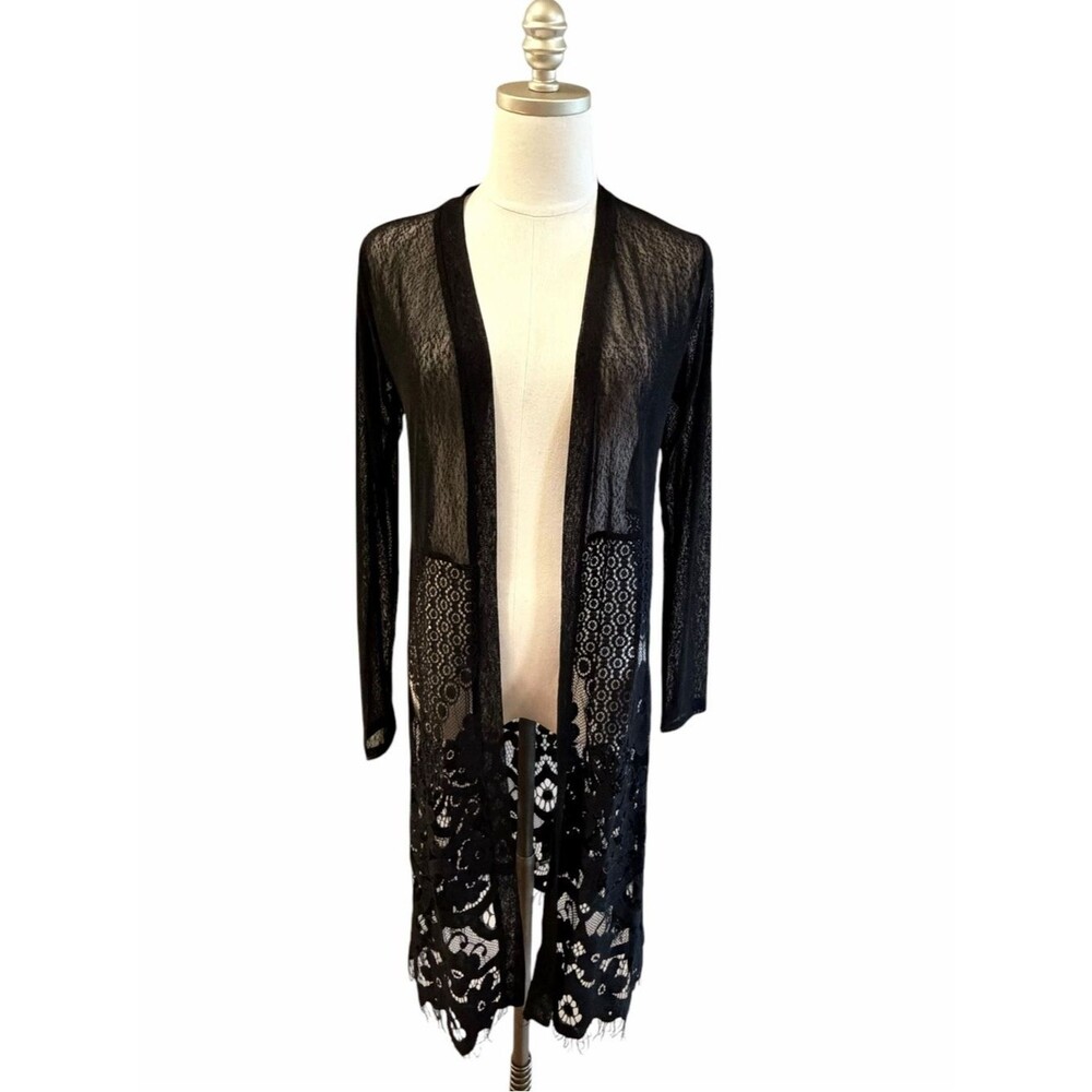 Siren Lily Whimsigoth Boho Lace Duster Cardigan Size S Festival Dark Romantic